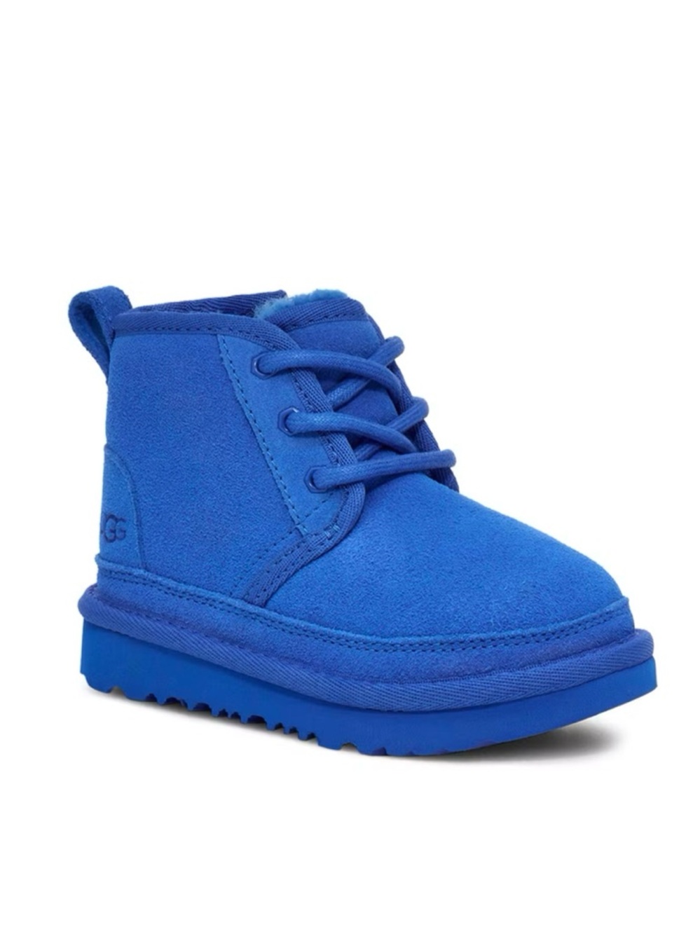 UGG Neumel Kids Lace-Up Boot in Vibrant Blue